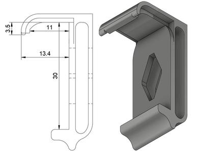 Capillary solar water draining clip (with source files!)