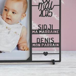 Christening photo frame - Customizable