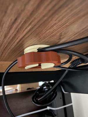 Under Desk Cable organizer! Fast fix/removal