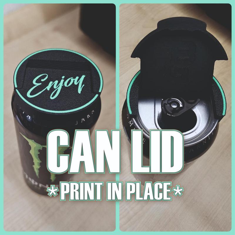Can lid -Enjoy- PRINT IN PLACE