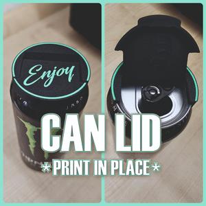 Can lid -Enjoy- PRINT IN PLACE