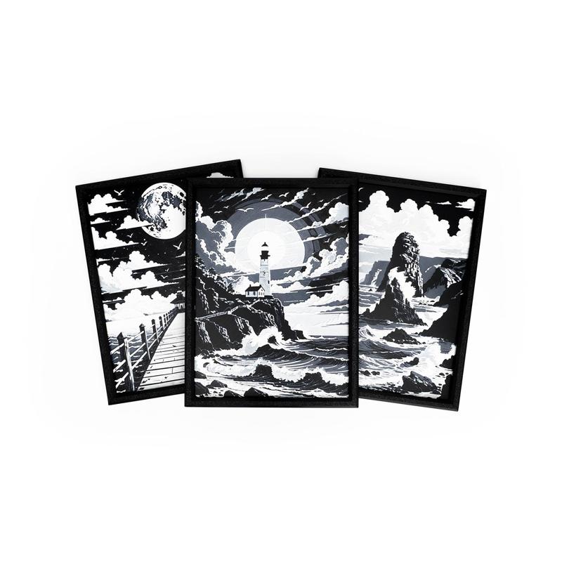 Midnight at Seaside Wall Art