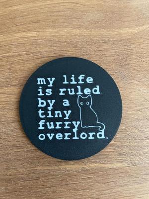 Cat Coaster / Funny / Drink Holder / Coffee Tea