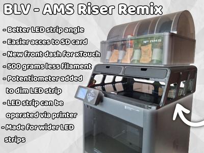 AMS riser for Bambu Lab X1/P1 Series