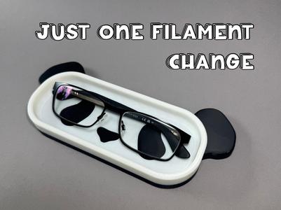 Panda glasses holder 