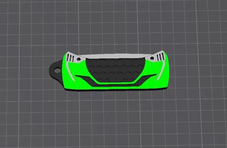 Peugeot 208 Keychain   