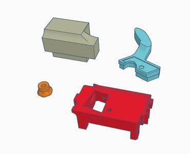 Creality K1/C/SE/Max cutting blade base kit for any extruder.   