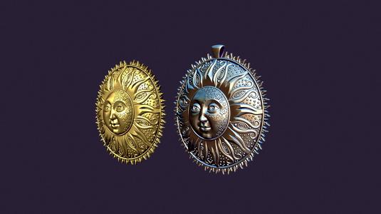 New Age Medallion Sun