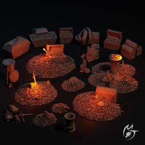 Treasure! - Dragon Hoard Objects & Props