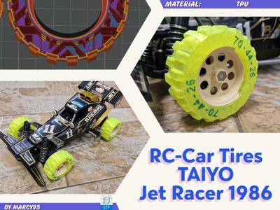 Replacement Tires for RC Car "taiyo jet racer 4wd"