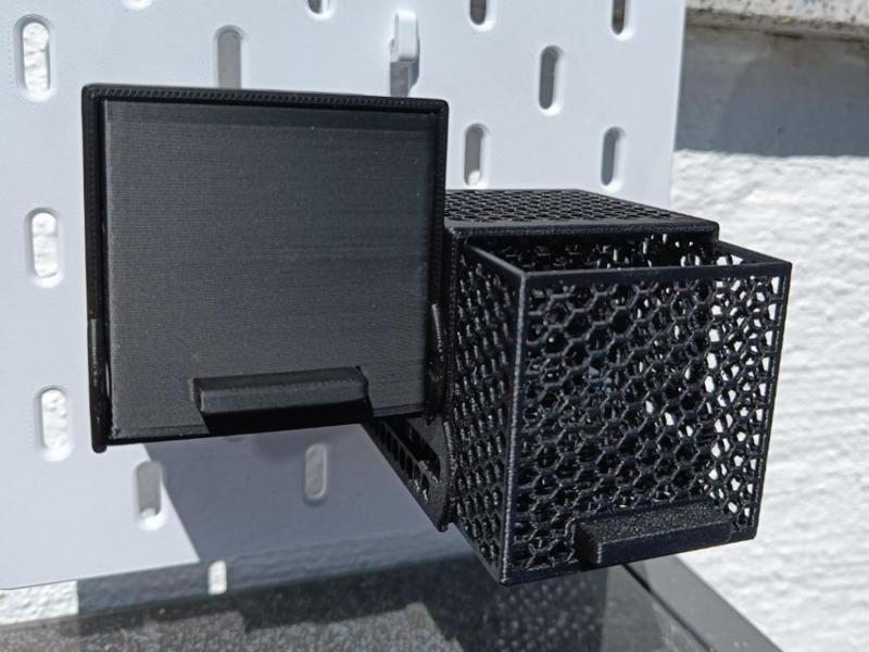 Modular Storage Box 60mm for Skadis - Hexagon