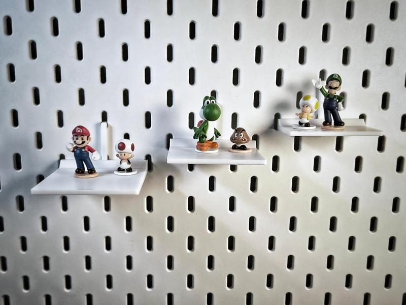 Display Shelves for Skadis Board – Set of 3