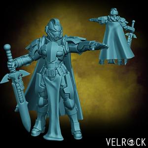 Female Tempest Guardsmen Knight with Sword 2 (PRESUPPORTED)