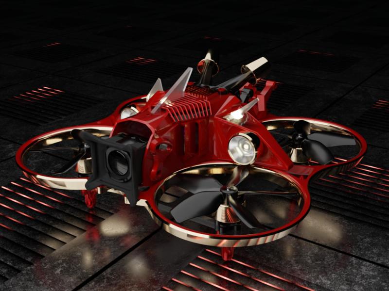 Neo GZ Mecha Stealth FPV Drone with Headlights