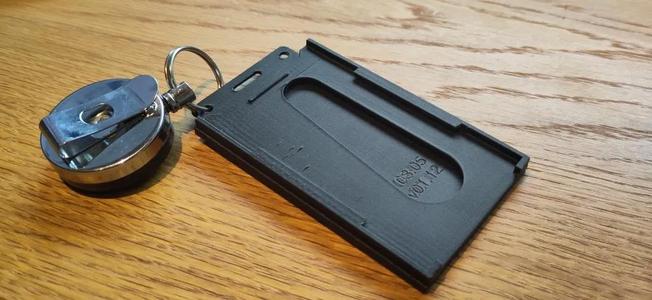 Double access card holder   