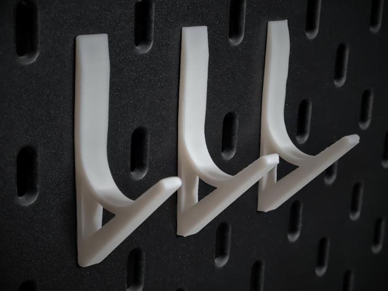 Hook v2 for IKEA Skadis Pegboard