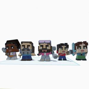 a Minecraft Movie minifigure