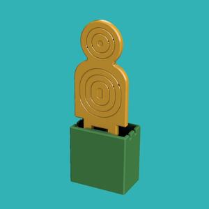 Pop-up target for toy guns.