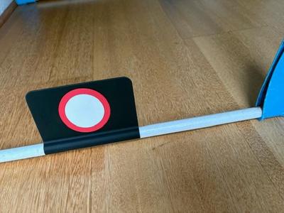 Robot vacuum stop for drying rack