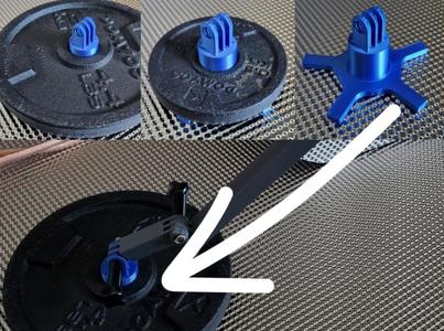 GoPro stable mount for fym weight (29-30mm and more)