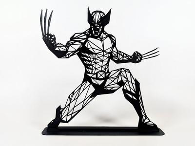 Geometric Low Poly Wolverine