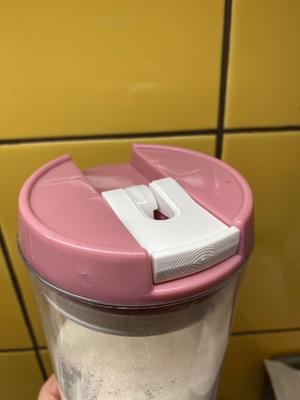 Lid handle of a plastic kitchen jar