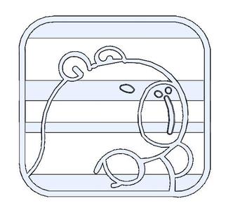 Capybara cookie cutter