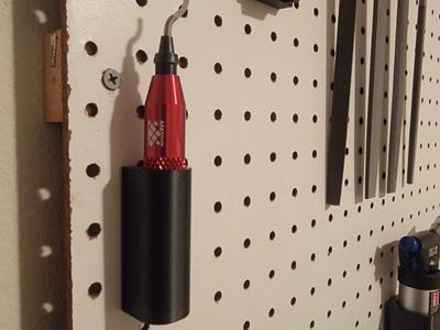 peg board deburring tool holder 