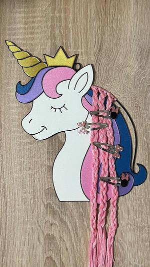 Unicorn organizer for hair accessories