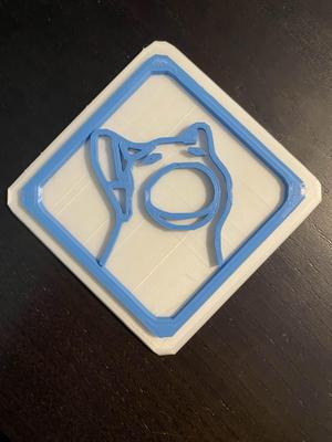 Pog Cat Coaster