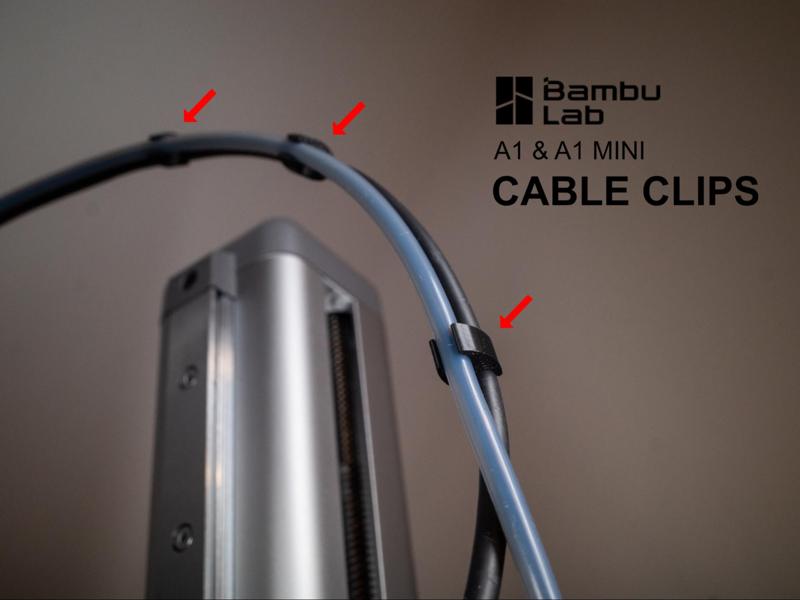 Cable clips for bambu A1 and A1 mini printers