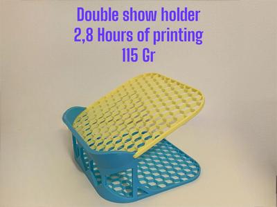 double modular shoe rack