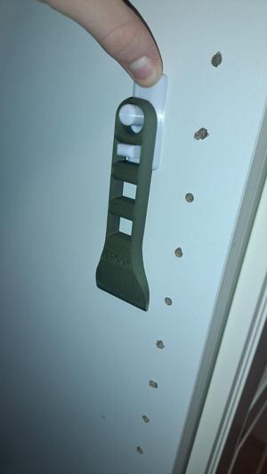 3D gedruckter Schaber + Halterung
