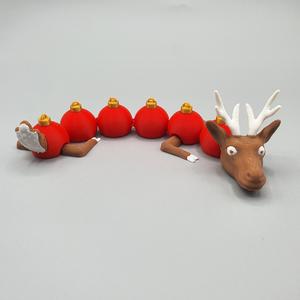 FLEXIBLE ORNAMENT DEER CHRISTMAS ARTICULATED DEER DRAGON