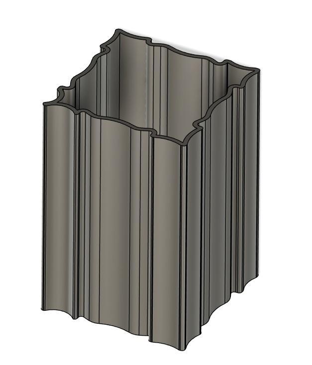 Ripple edge Vase