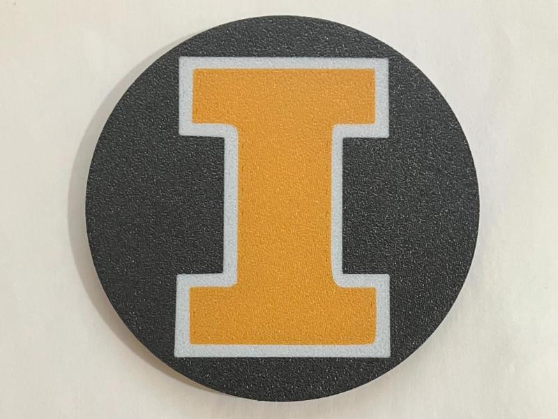 U of I Block I Coaster