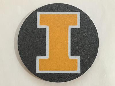 U of I Block I Coaster
