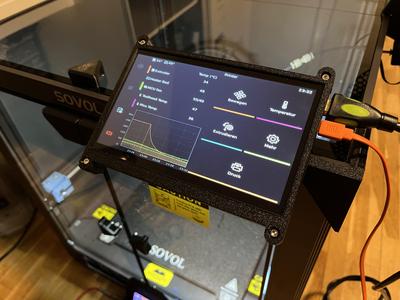 Mounting Solution for 7 Inch Screen on Sovol SV08