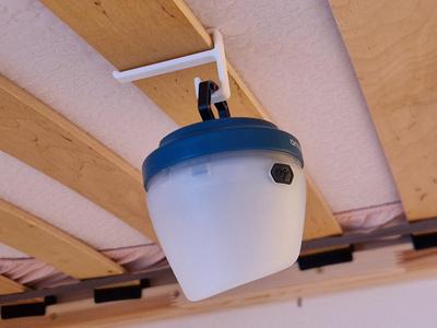 bed slat light holder