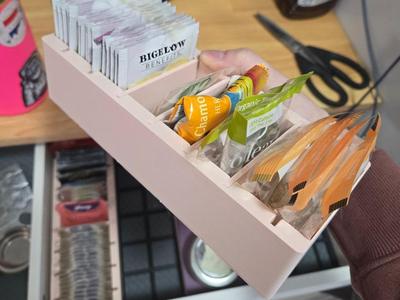 Tea Bag Bin and Divider Gridfinity