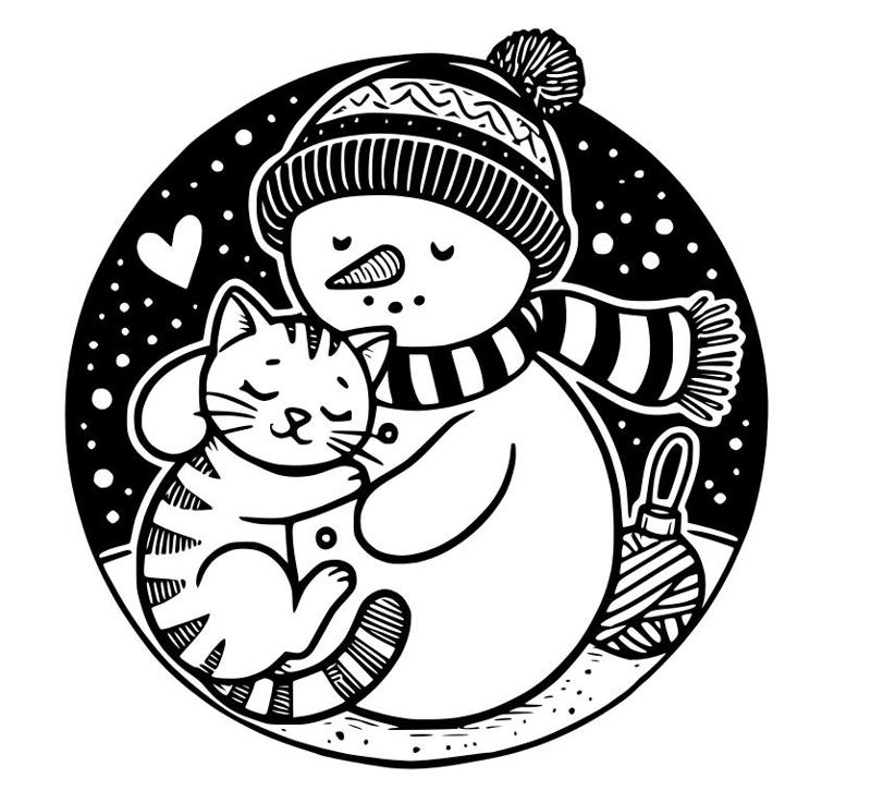 Snowman (10) coasters