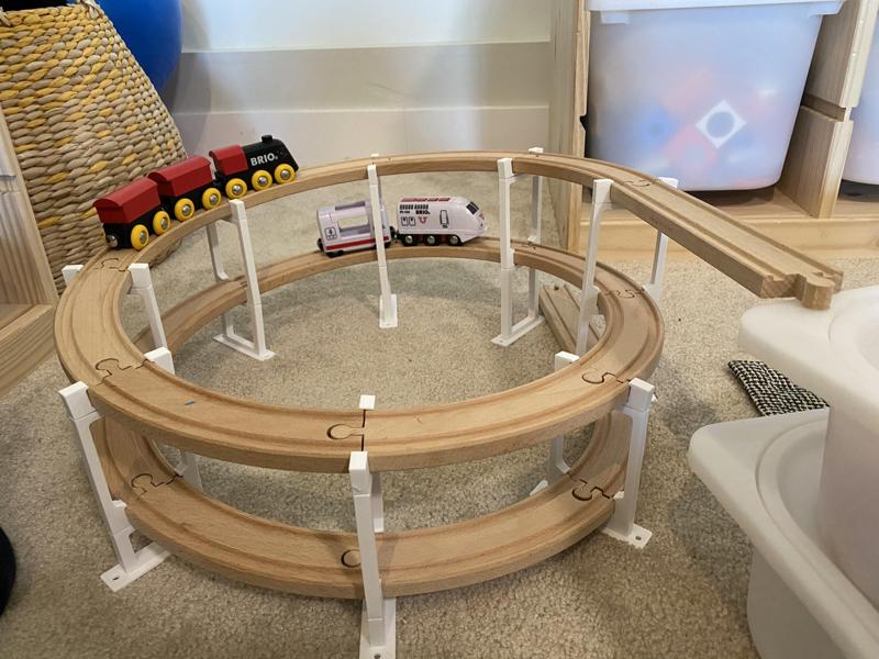 Brio Train Spiral Track Supports