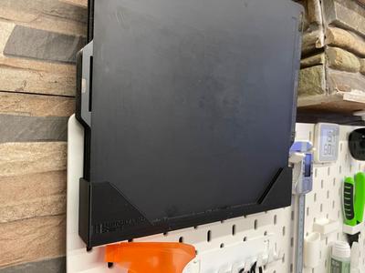 IKEA Skadis Bambu Lab P1&X1 Sheet Holder 7 sheets IKEA pegboard Bambu P1&X1 print plate holder 7 sheets