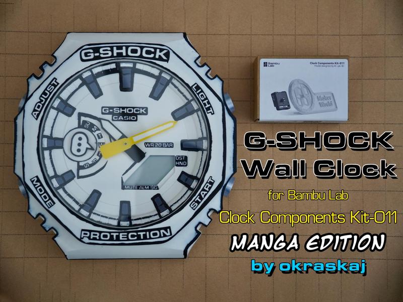 G-SHOCK Wall Clock- Manga Edition