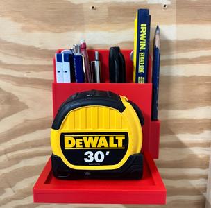 Measuring Tape Holder with Marking Tool Storage