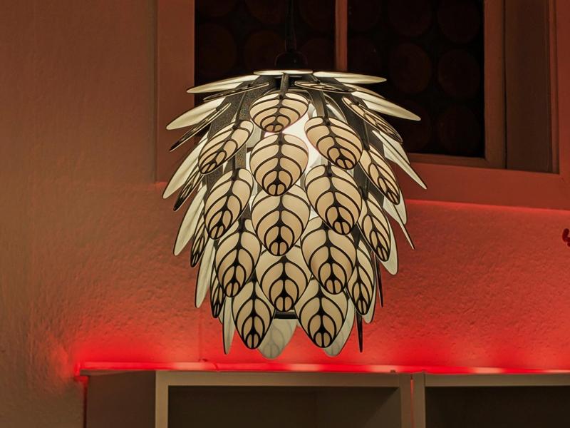 Florahedron V2 - Fully 3D Printable Lamp