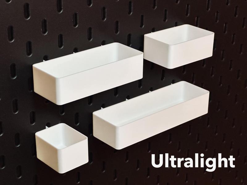 Ultralight Bins for IKEA Skadis - 4 Sizes