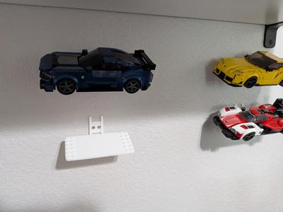 Model Brick (LEGOs) Speed Champions Wall Mount V2