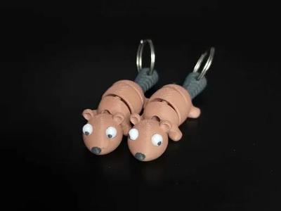 Flexi Beaver Keychain