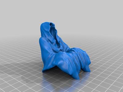 Sitting Ghost Fear - Easy To Print